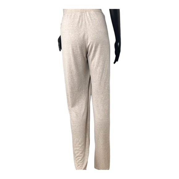 Zella Lotus Lounge Flare Leg Pants Beige Oatmeal Heather Sz XL - Picture 2 of 15